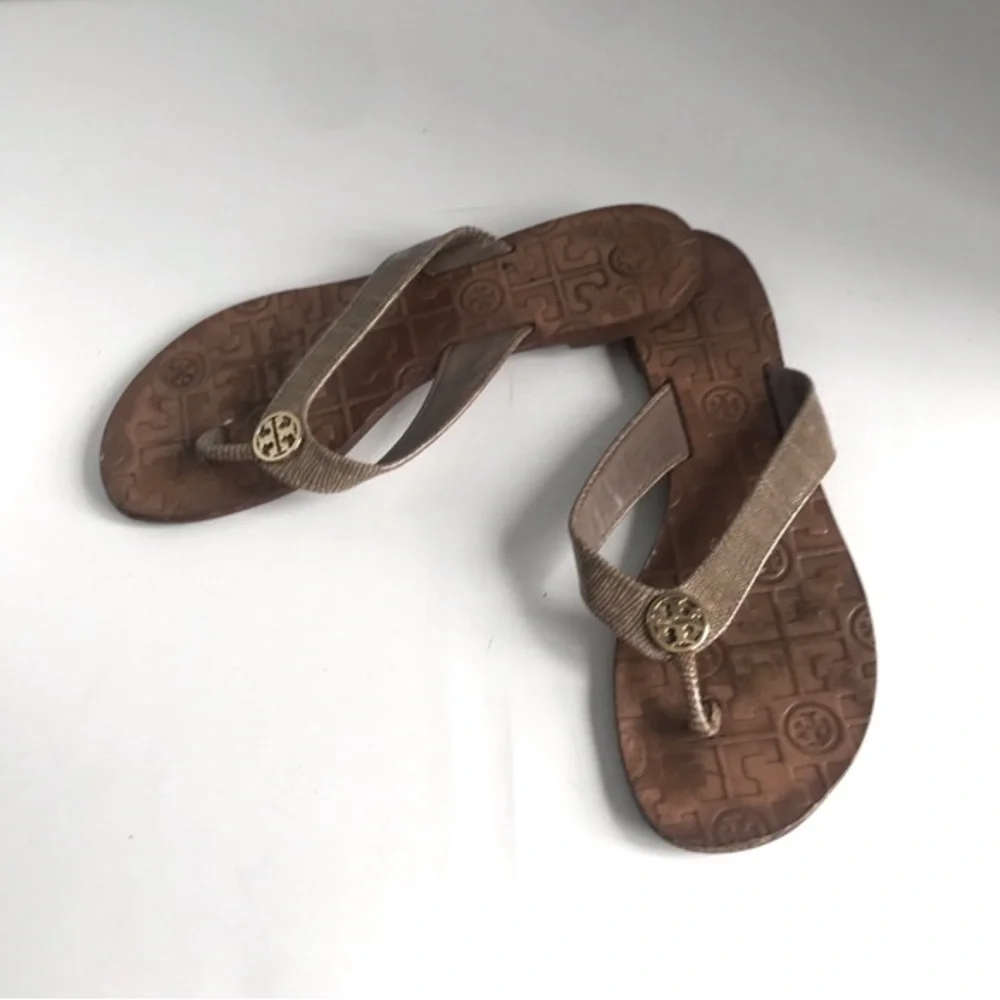 Tory Burch Thora Leather Sandals. Size 7